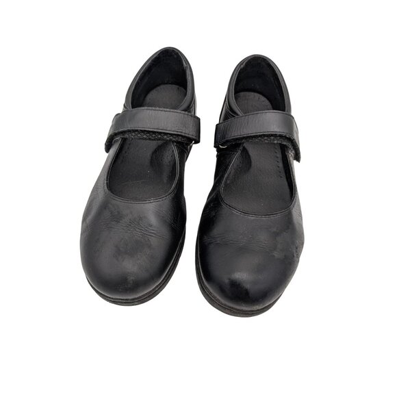 Propet Women 8.5 MSapphire Mary Jane Shoes Black Leather Slip On Shock Absorber - Picture 1 of 10